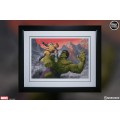 Hulk vs Wolverine First Appearance Variant (Framed Art Print)